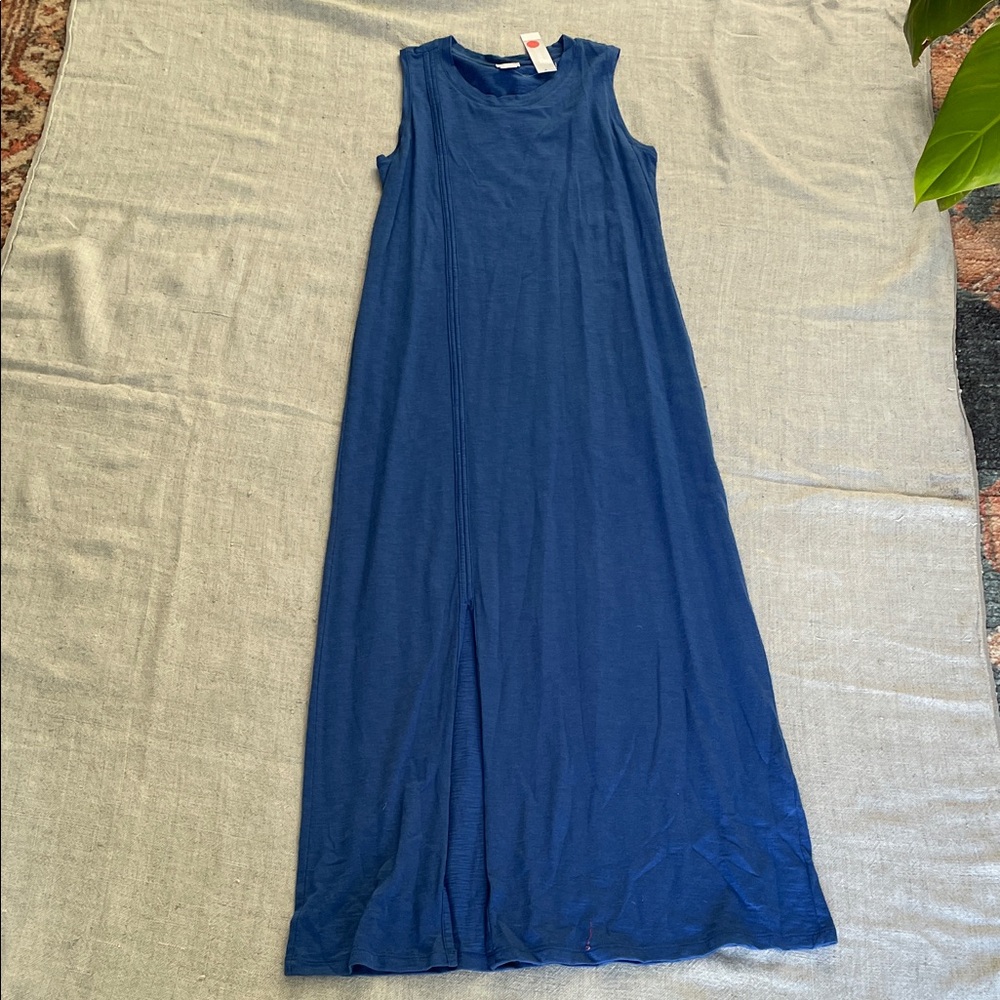 Chico's Sleeveless Maxi Dress in Deep Blue